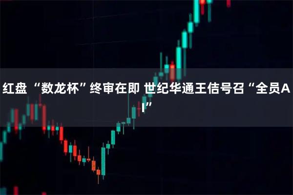 红盘 “数龙杯”终审在即 世纪华通王佶号召“全员AI”